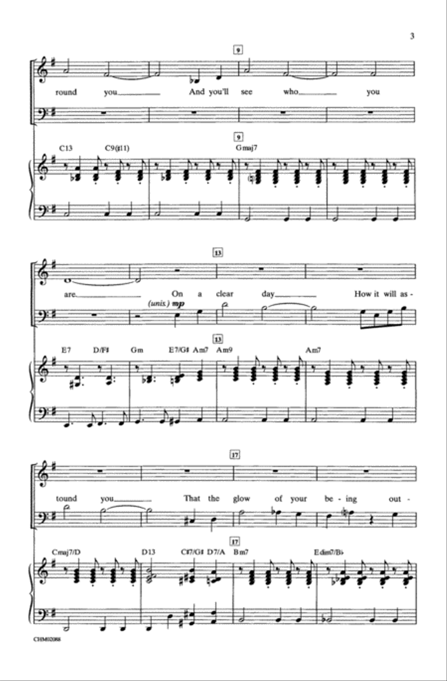 On a Clear Day Choir scores gallery preview page 2
