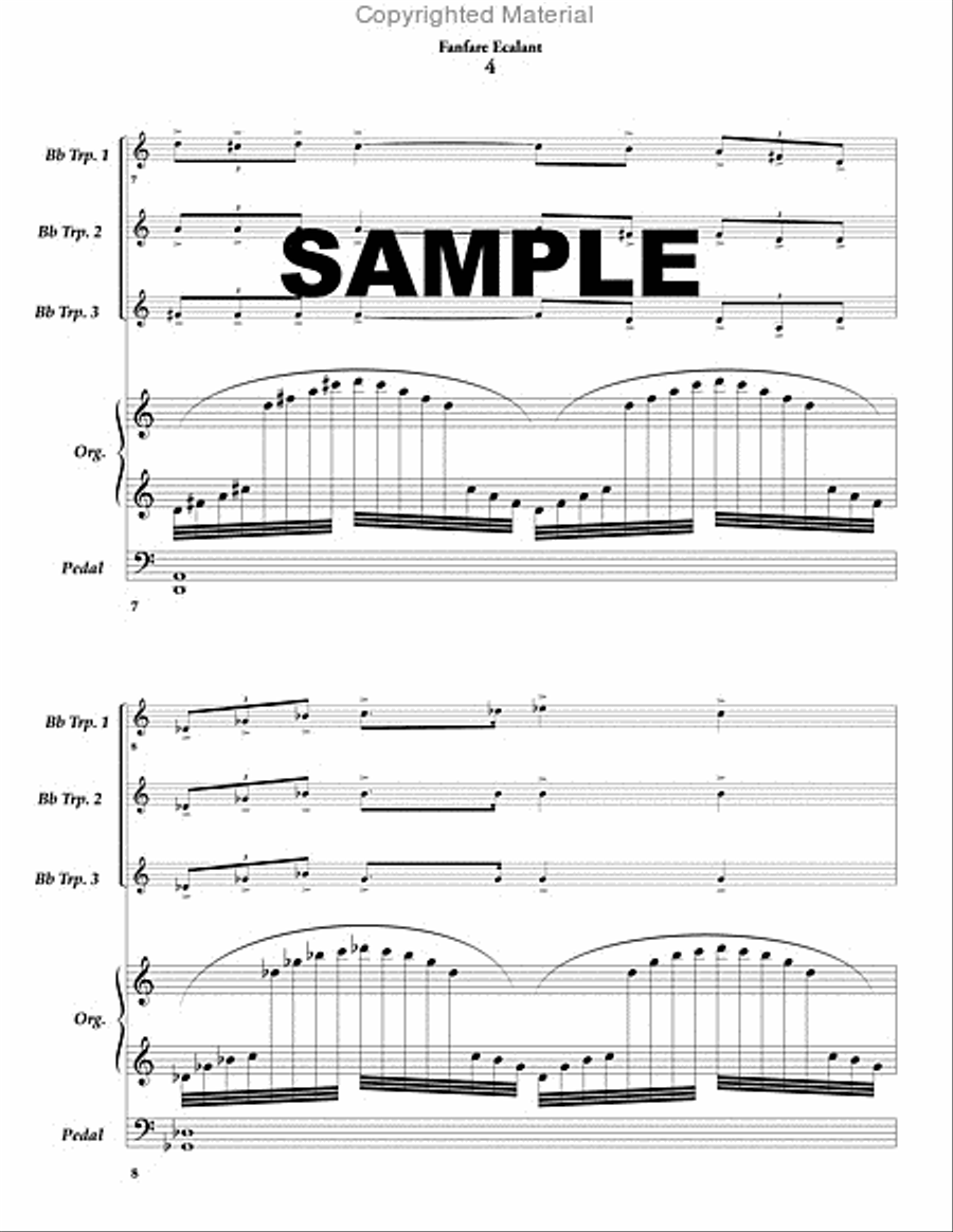 Fanfare Ecalant Fanfare Ecalant B-Flat Trumpet scores gallery preview page 5