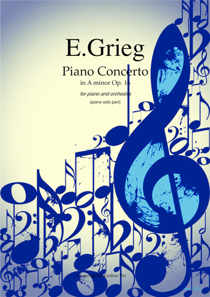 Concerto in A minor Op.16 by Edward Grieg for piano 
