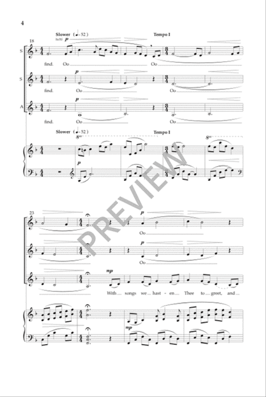 Thy Little Ones (SSA) SSA scores gallery preview page 5