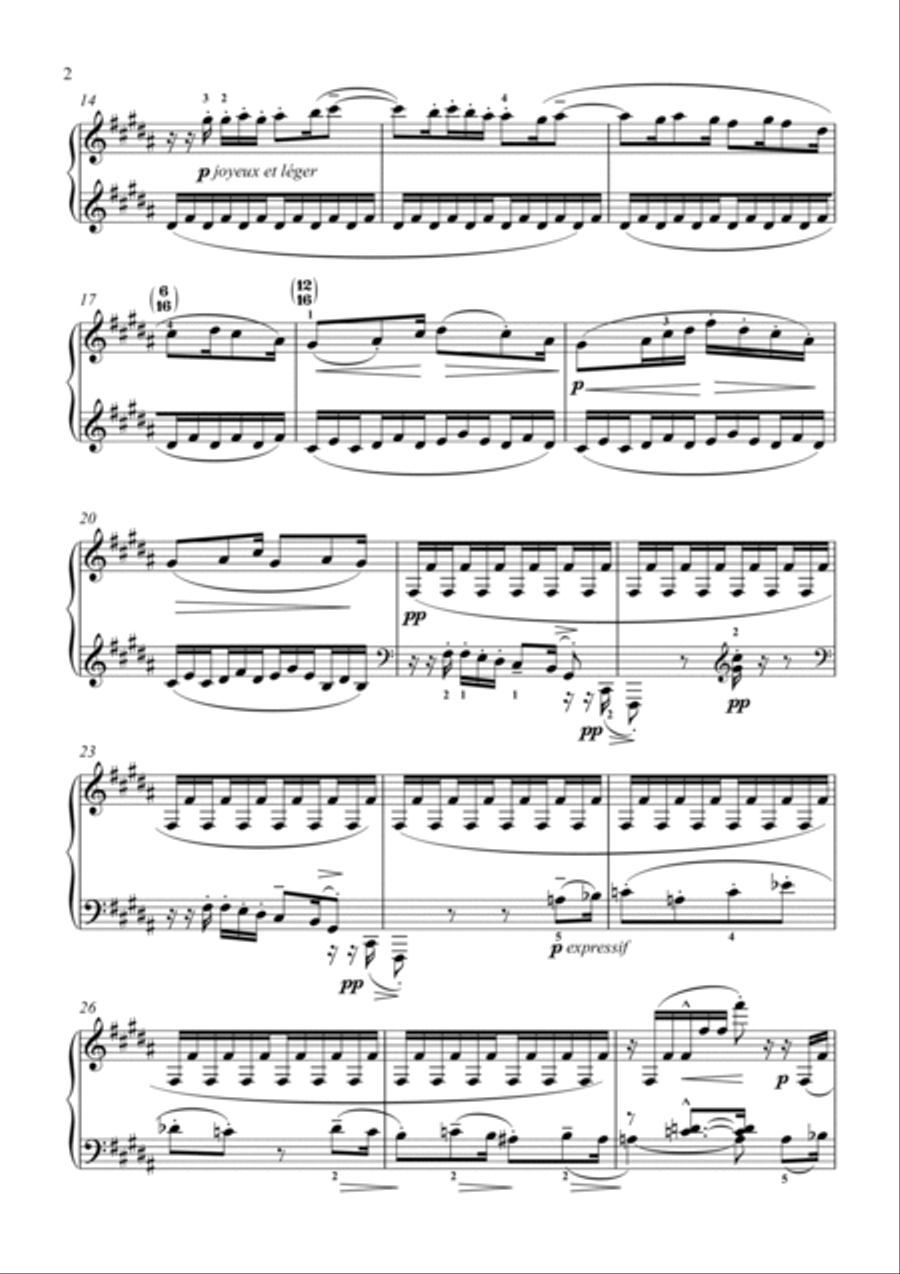 Debussy-Les Collines d'Anacapri for piano solo Piano Solo scores gallery preview page 3