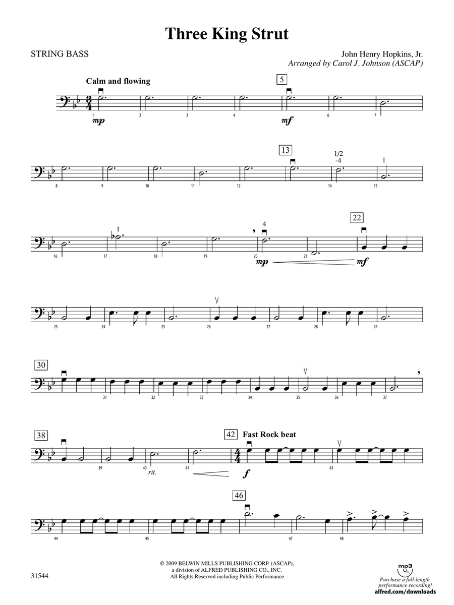 Three King Strut: String Bass