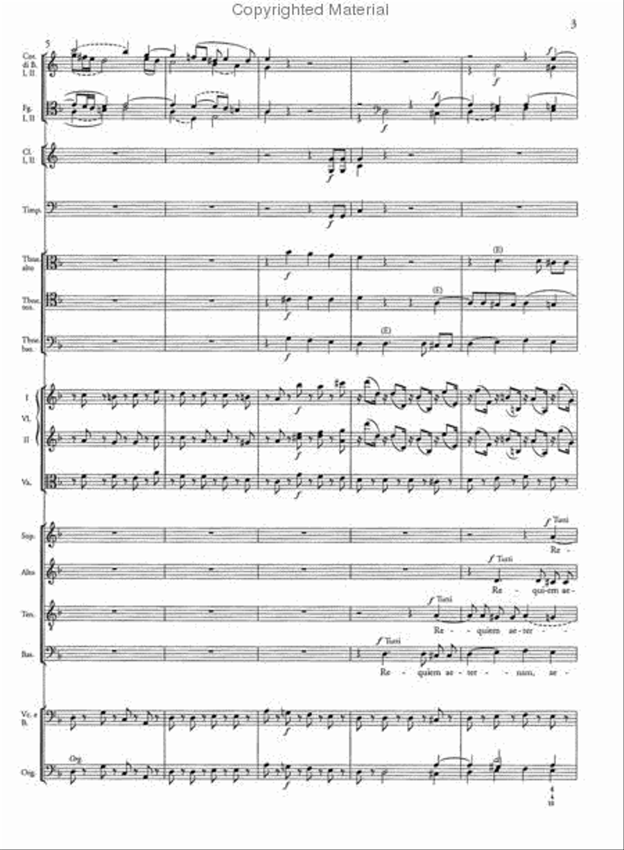 Requiem (Revised edition from 2006) 4-Part scores gallery preview page 4