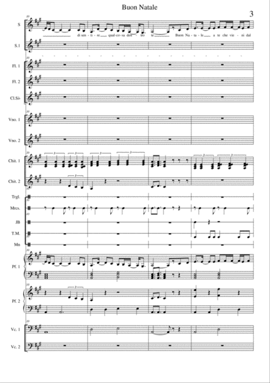 Buon Natale Buon Natale Choir scores gallery preview page 3