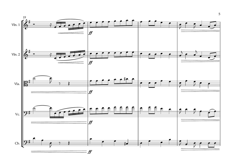 Sri Lankan National Anthem for String Orchestra (World National Anthem Series) String Orchestra scores gallery preview page 5
