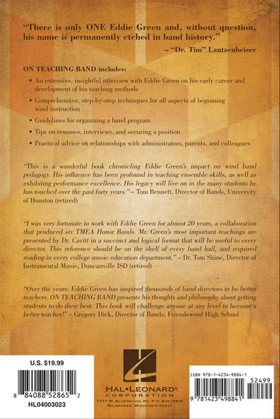 On Teaching Band: Notes from Eddie Green Concert Band scores gallery preview page 11