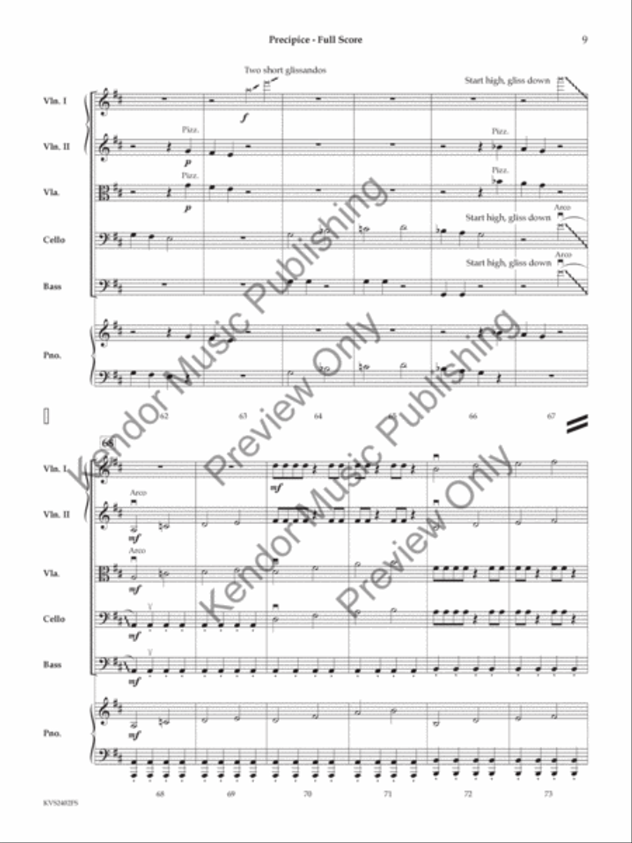 Precipice String Orchestra scores gallery preview page 10