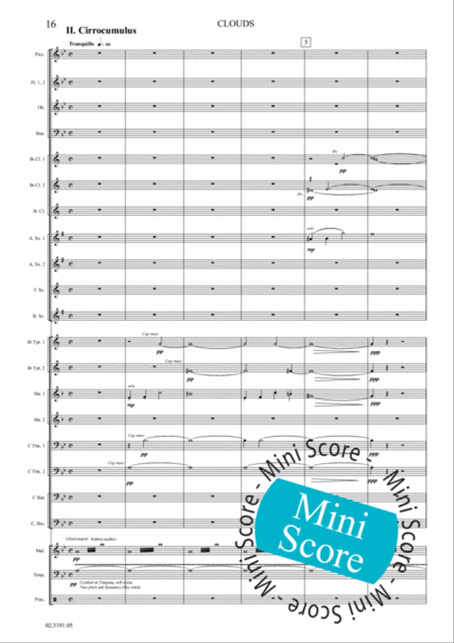 Clouds Clouds Concert Band scores gallery preview page 22