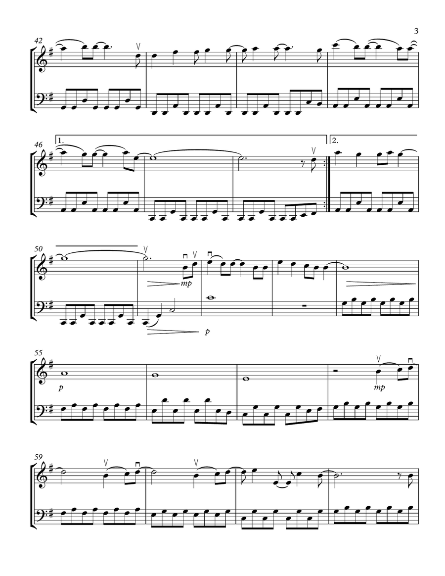 A Million Dreams String Duet scores gallery preview page 3