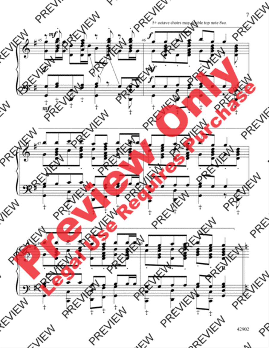 The Lord of the Rings, Themes from Handbell Choir scores gallery preview page 7