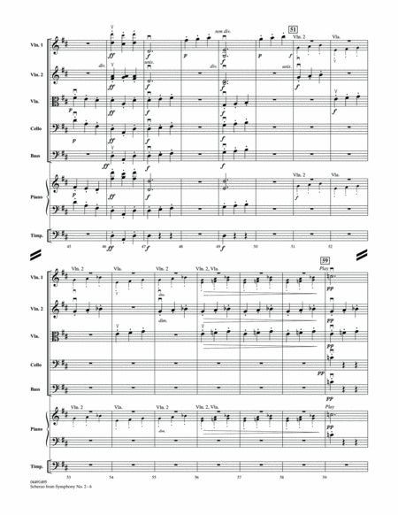Scherzo from Symphony No. 2 - Conductor Score (Full Score)