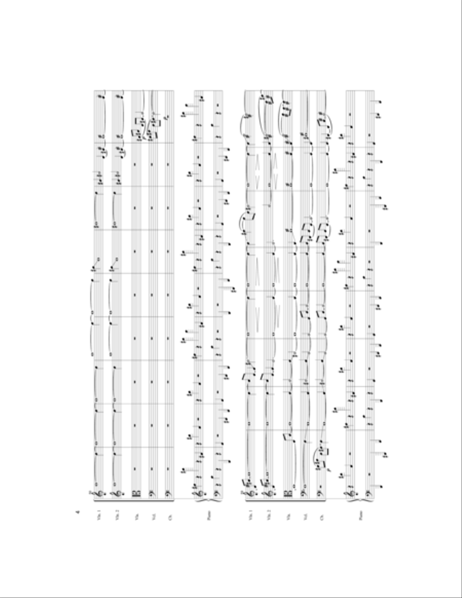 Vertical Field Horizontal Field-For Piano and String Orchestra String Orchestra scores gallery preview page 5