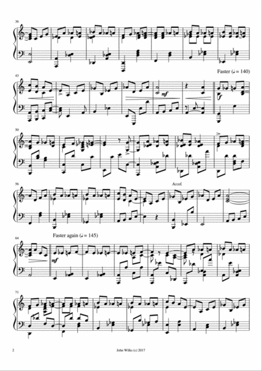 Gypsy Ragtime Piano Solo scores gallery preview page 2