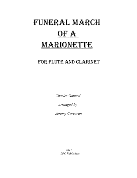 Funeral March of a Marionette for Flute and Clarinet image number null