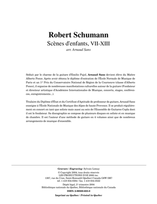 Book cover for Scènes d'enfants, VII-XIII