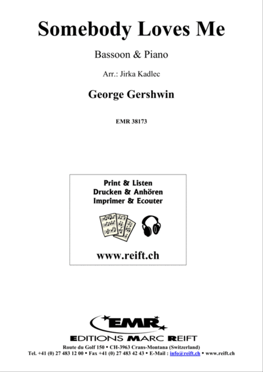 Somebody Loves Me Somebody Loves Me Bassoon Solo scores gallery preview page 1