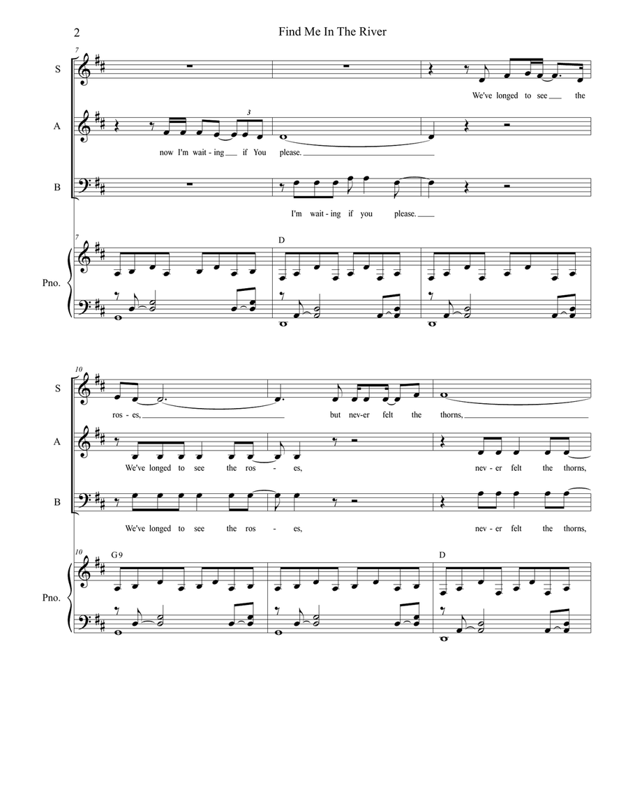 Find Me In The River 3-Part scores gallery preview page 2