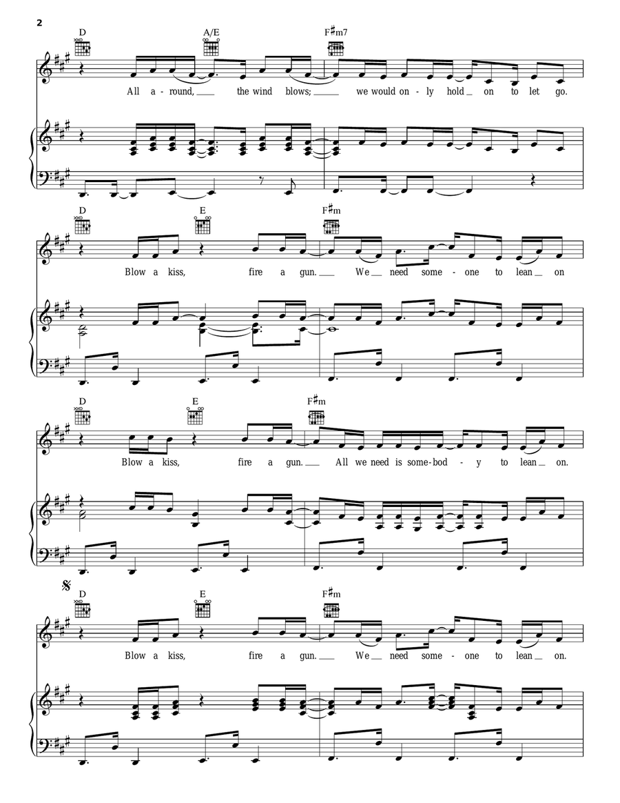Lean On A Cappella scores gallery preview page 2