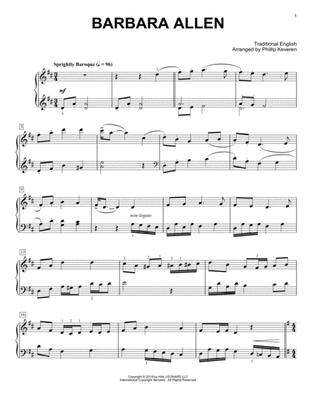 Barbara Allen [Classical version] (arr. Phillip Keveren)
