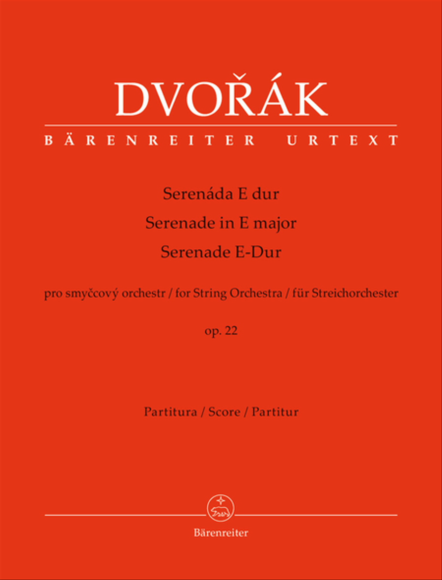 Book cover for Serenade for String Orchestra E major op. 22