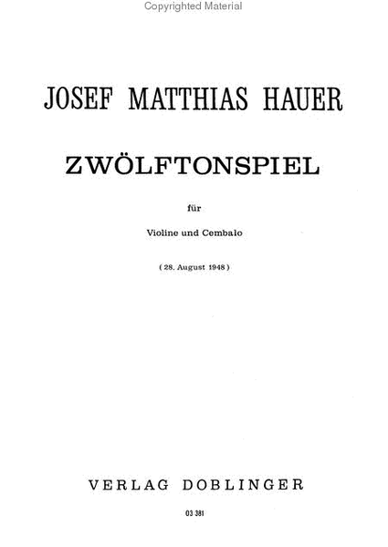 Zwolftonspiel (28.8.1949)