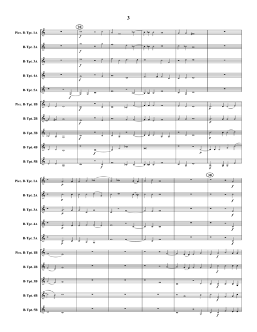 Domine exaudi orationem Trumpet scores gallery preview page 4