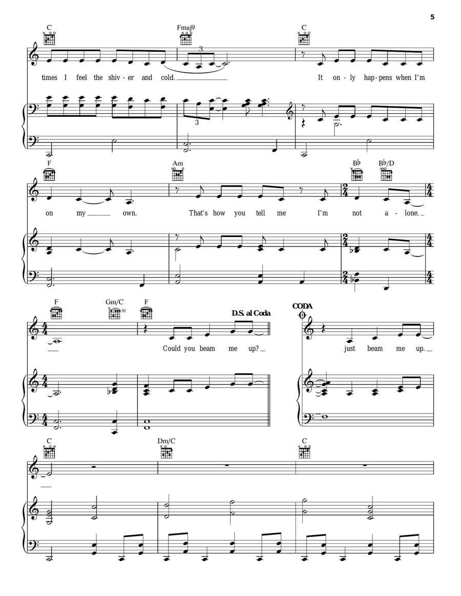 Beam Me Up Acoustic Guitar scores gallery preview page 5