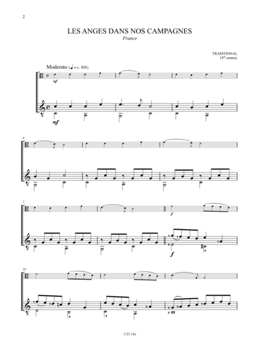 Christmas Carols. 20 Easy Arrangements for Viola and Guitar