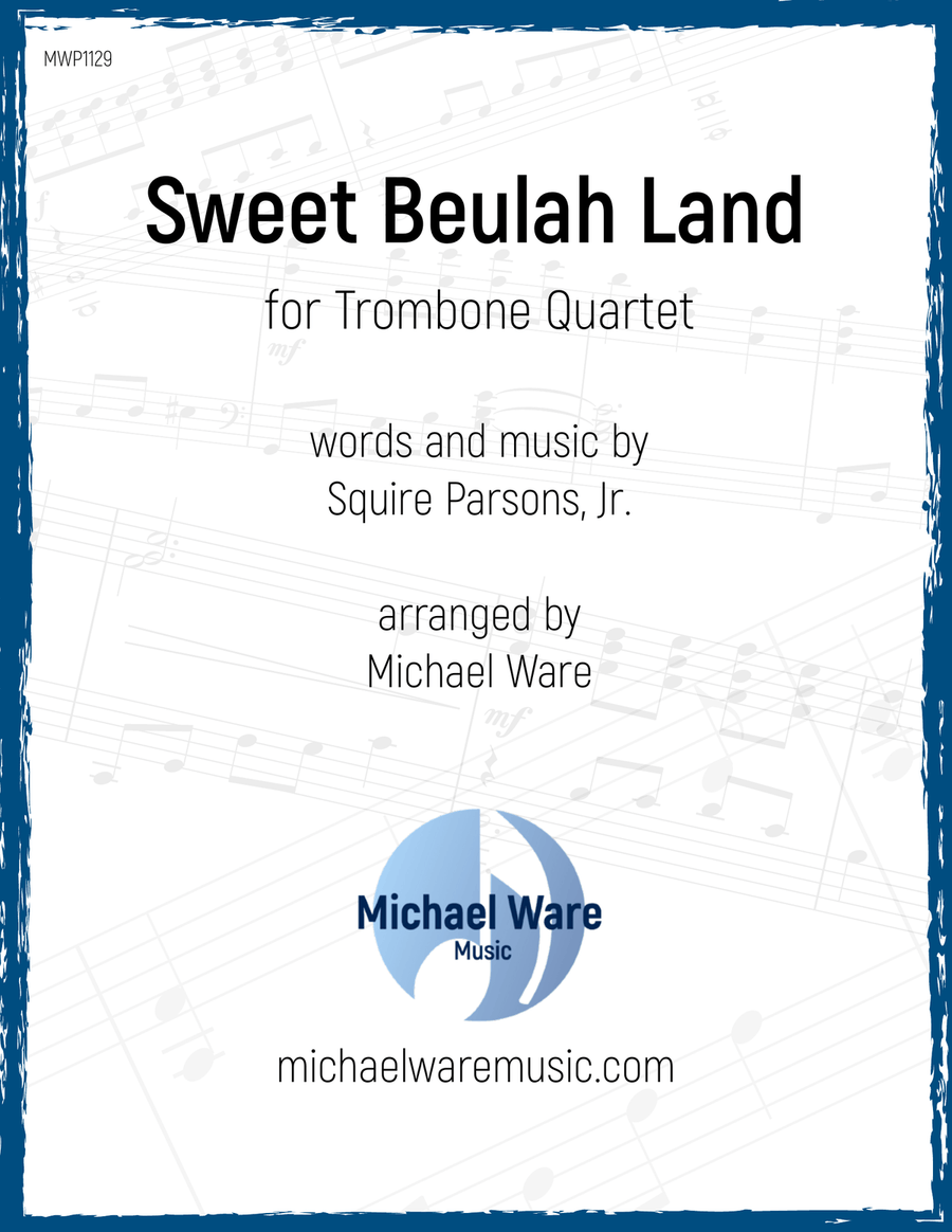 Sweet Beulah Land Brass Quartet scores gallery preview page 1