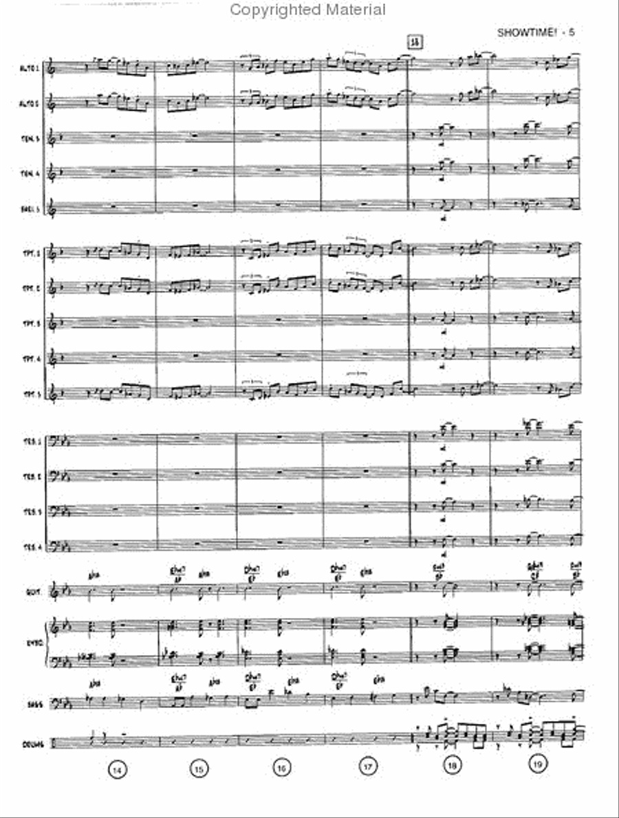 Showtime! Jazz Ensemble scores gallery preview page 4