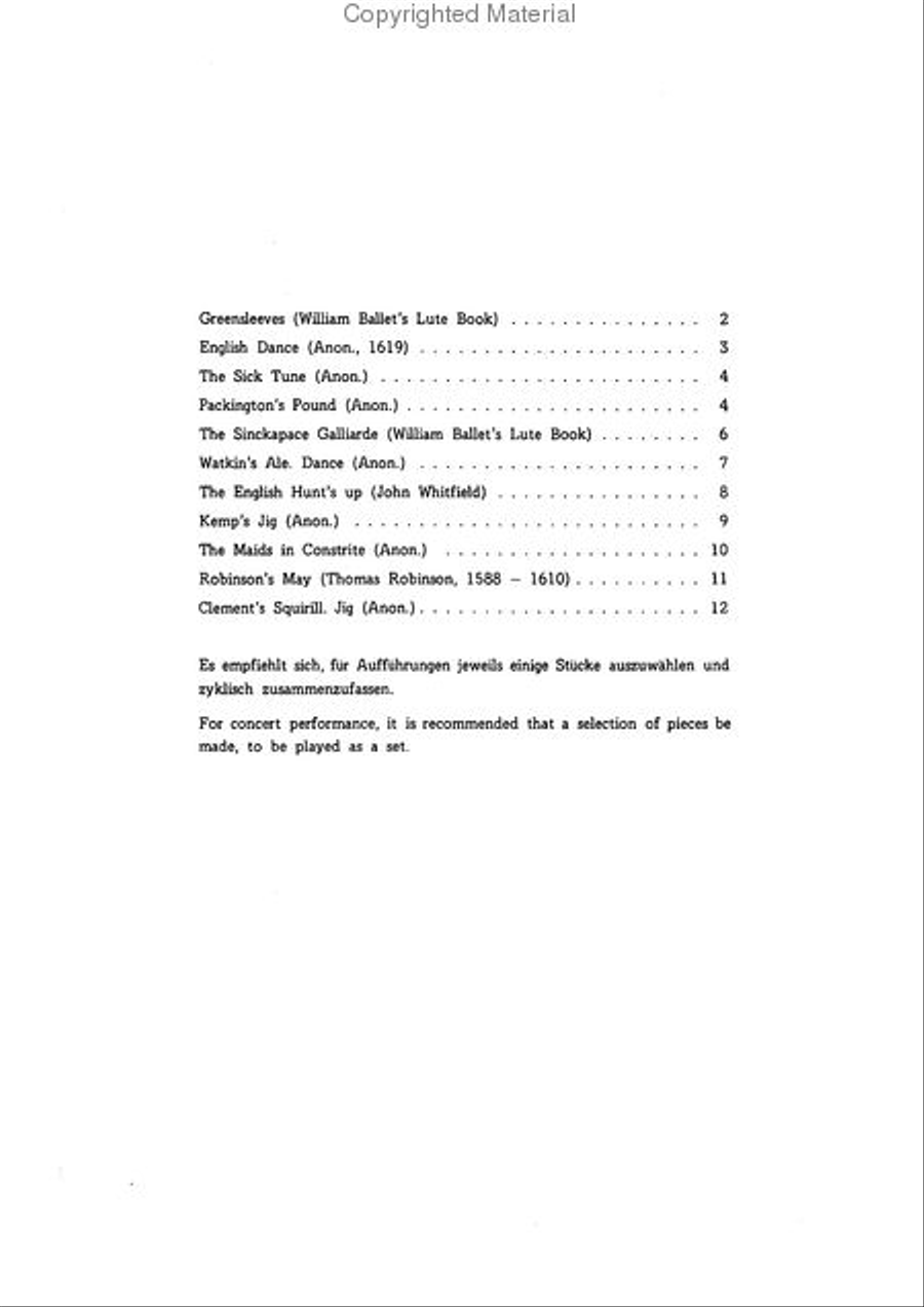 Leichte Stucke aus Alt-England Recorder scores gallery preview page 2