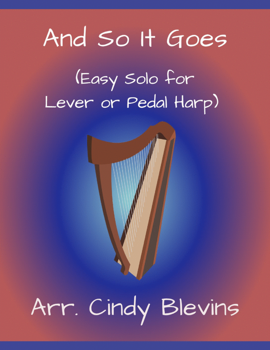 And So It Goes Harp scores gallery preview page 1