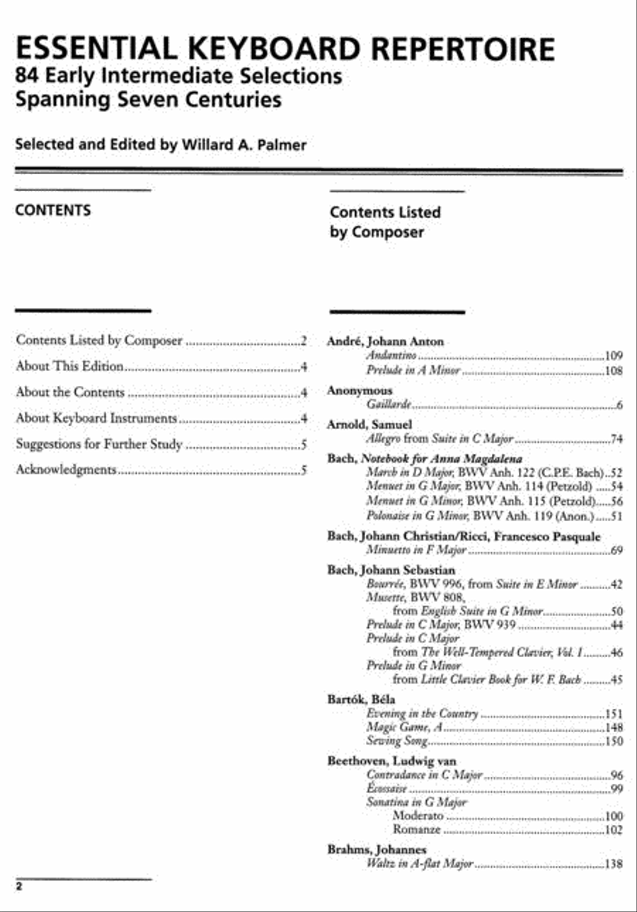 Essential Keyboard Repertoire, Volume 7 Piano Solo scores gallery preview page 2