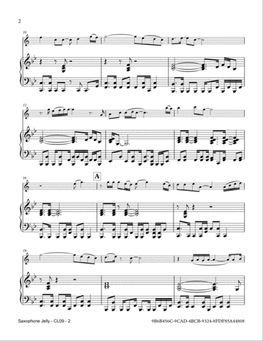 Saxophone Jelly Saxophone scores gallery preview page 2