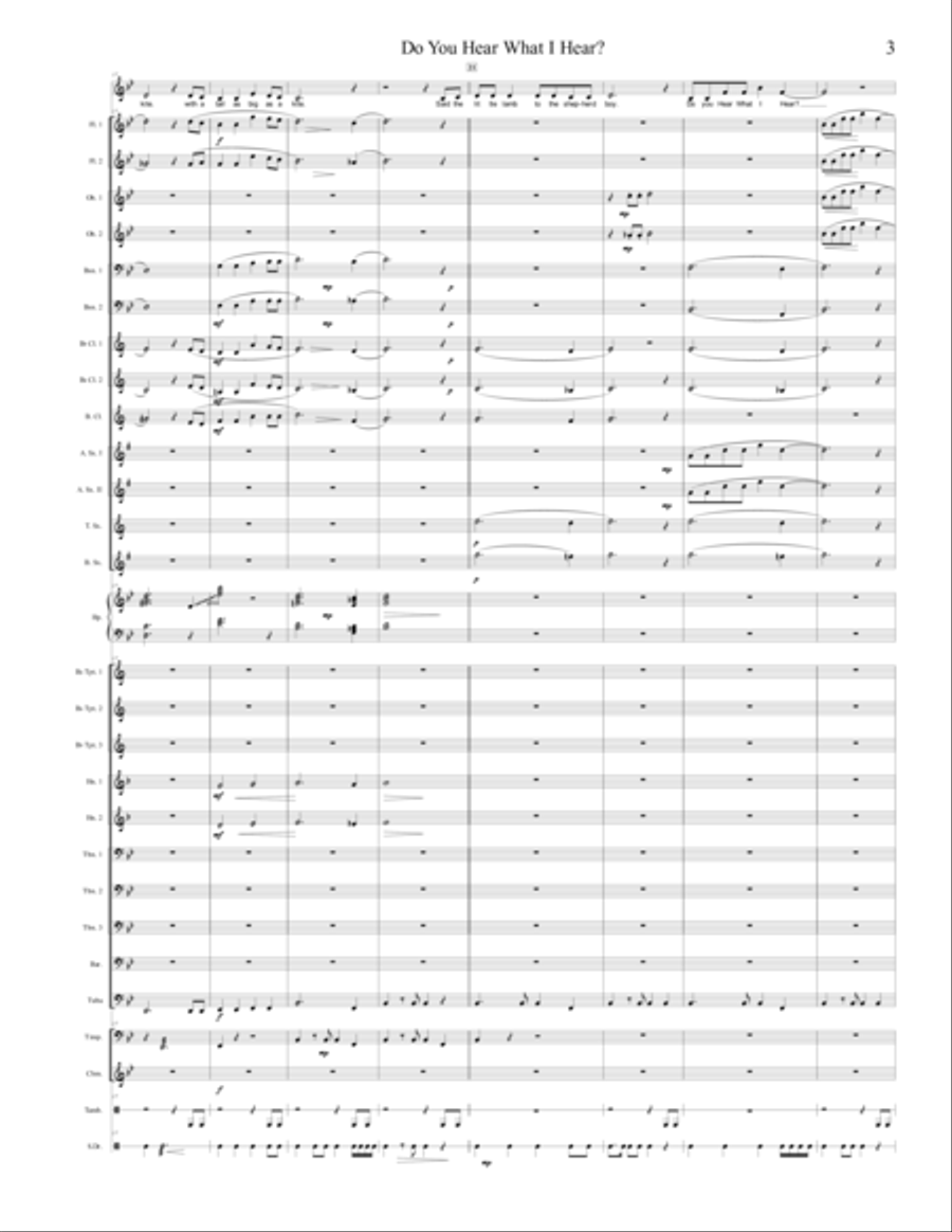 Do You Hear What I Hear Concert Band scores gallery preview page 3