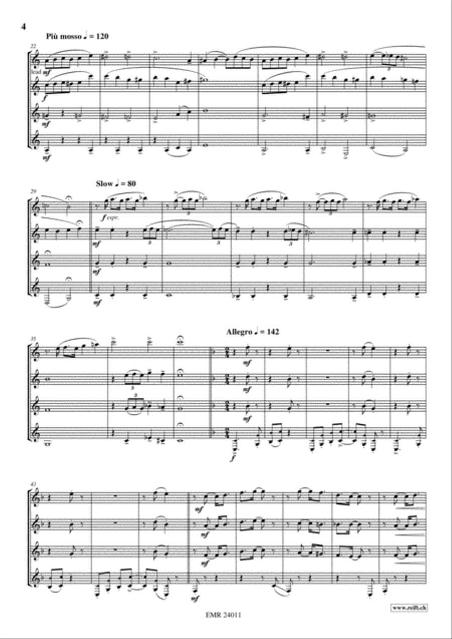 A Portrait Euphonium Quartet scores gallery preview page 5