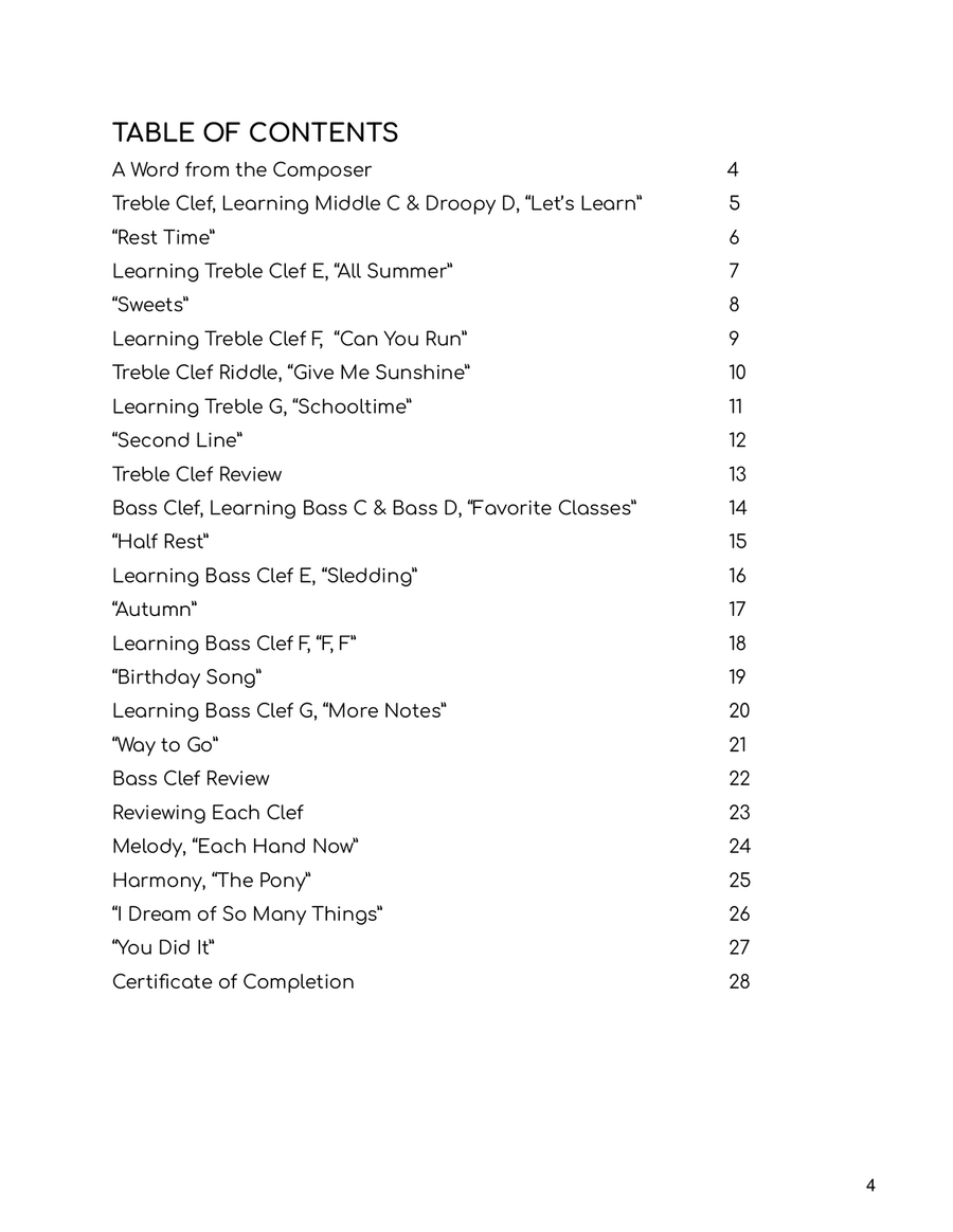 The I Can Learn Music Book, Volume 1 Piano Method scores gallery preview page 4
