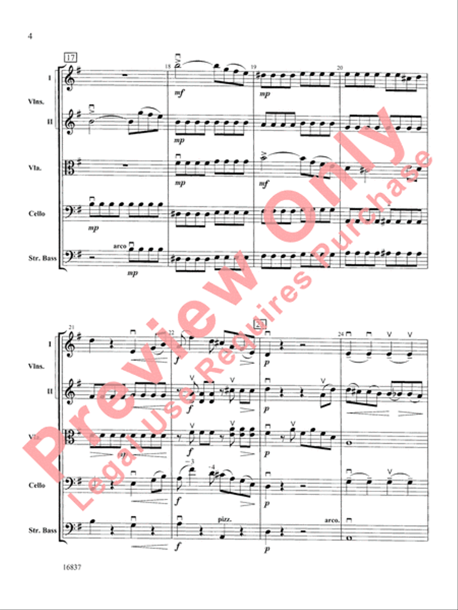 Adagio Cantabile String Orchestra scores gallery preview page 5