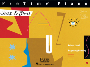 Book cover for PreTime Piano Jazz & Blues