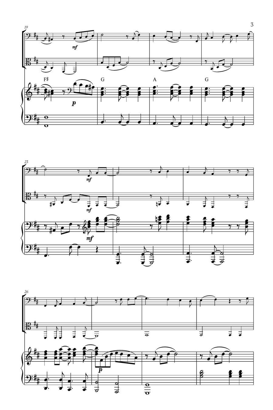 Mary, Did You Know? Mary, Did You Know? String Duet scores gallery preview page 3