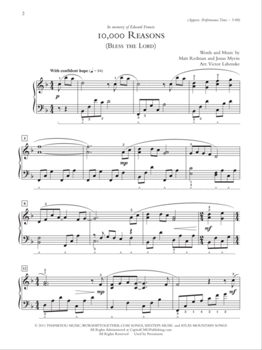 Sunday Morning Christian Hits Companion Piano Solo scores gallery preview page 3