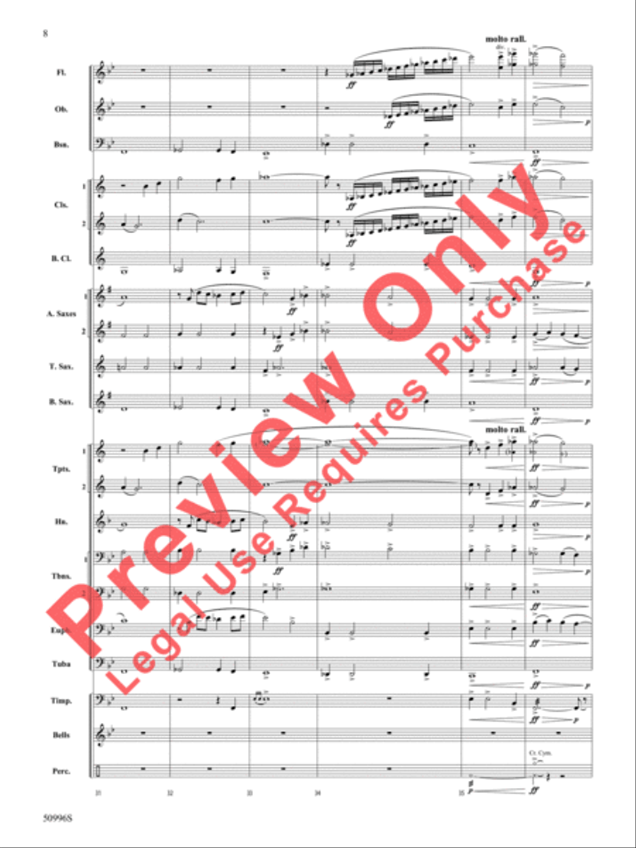 Cherished Concert Band scores gallery preview page 9