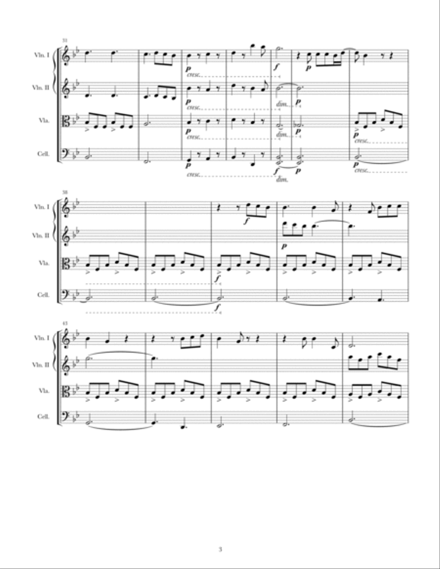 You Are The Reason You Are The Reason String Quartet scores gallery preview page 3