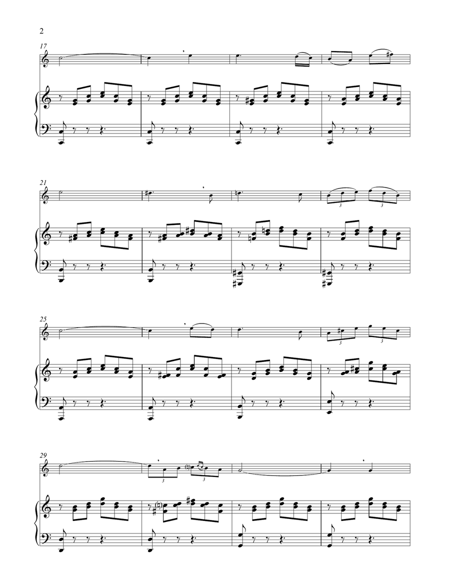 Ave Maria, Op. 52, No. 6 Flute Solo scores gallery preview page 2