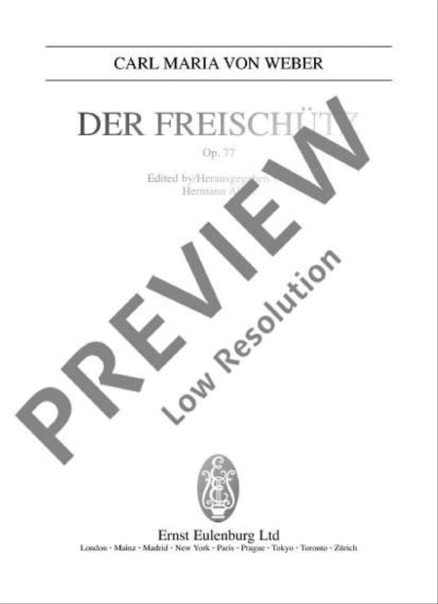 Der Freischütz Choir scores gallery preview page 2
