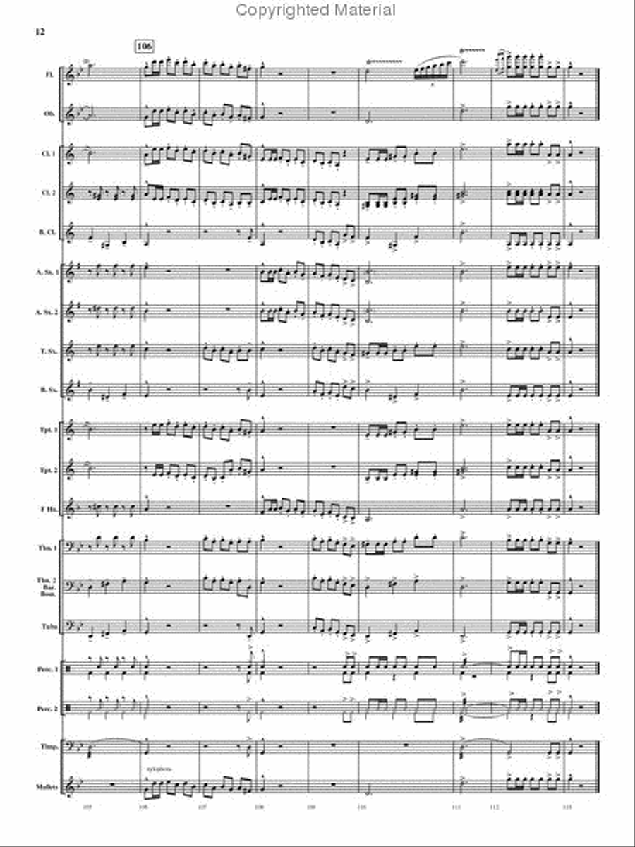 Viva Espania Concert Band scores gallery preview page 13