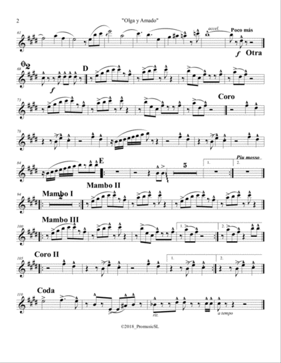 Olga y Amado Jazz Ensemble scores gallery preview page 6