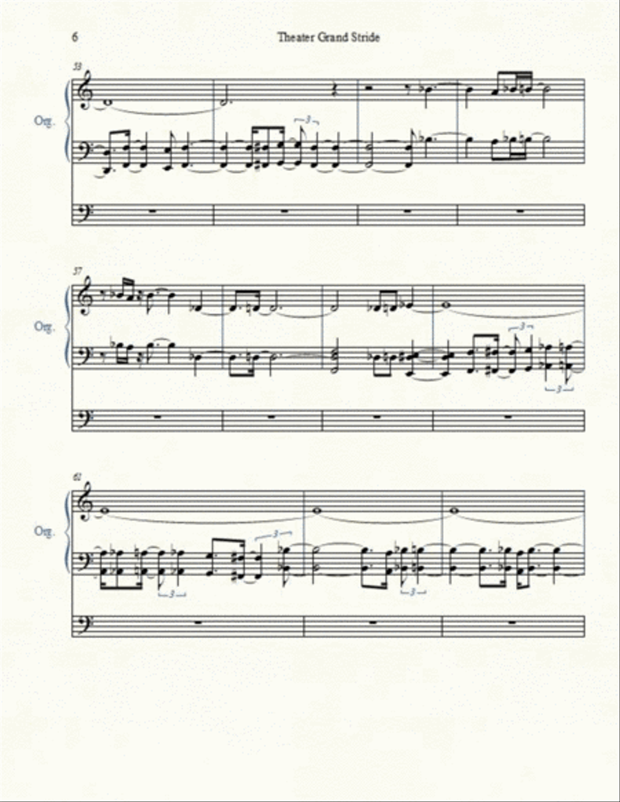 Theater Grand Stride Organ Solo scores gallery preview page 6