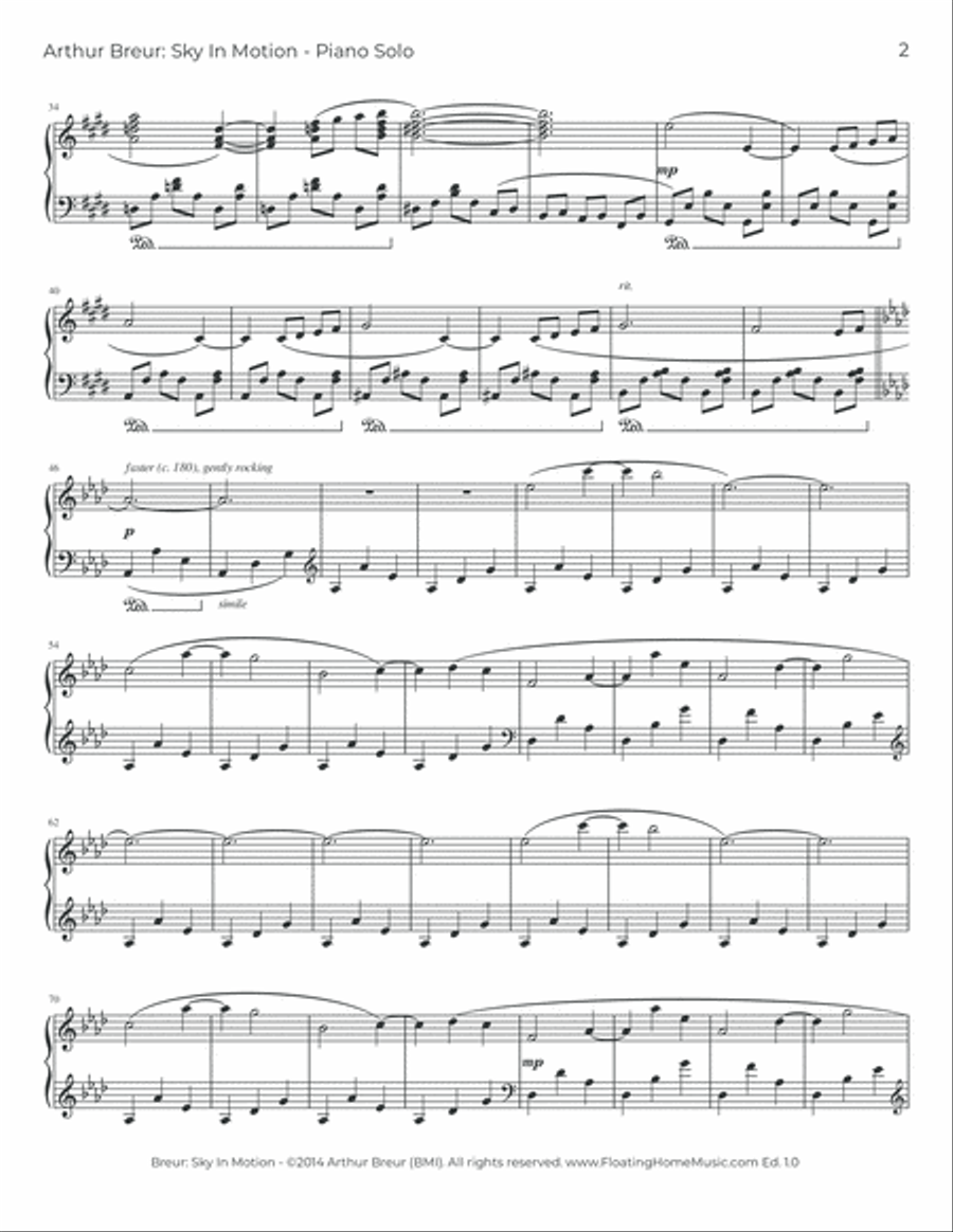 Sky In Motion - Piano Solo Piano Method scores gallery preview page 3