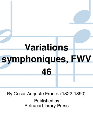 Book cover for Variations symphoniques, CFF 137